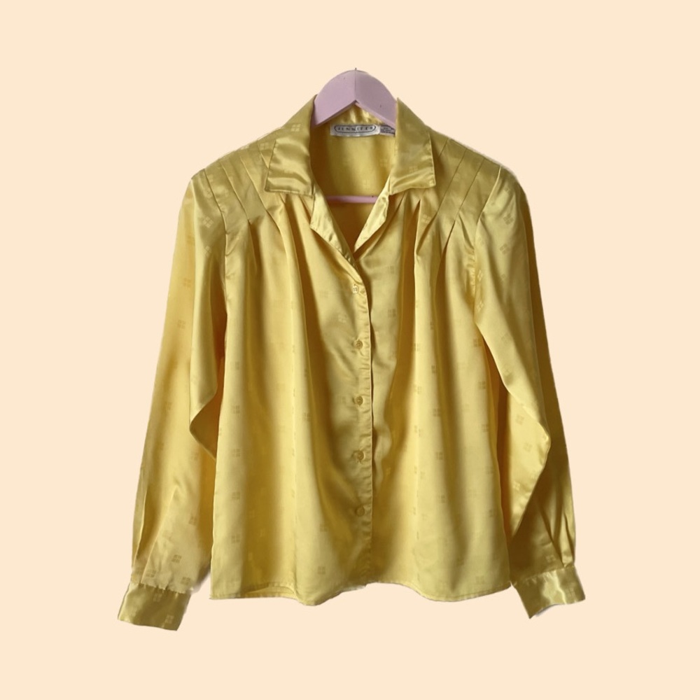 Vintage Yellow Button-Down